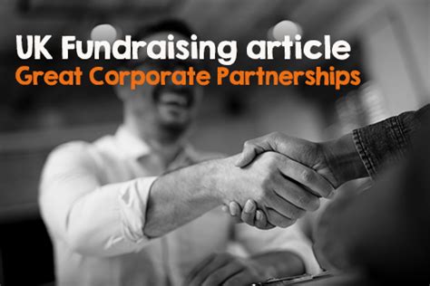 corporate charity partnership|companies looking for charity partnerships.